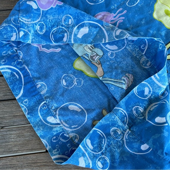 Y2K Nickelodeon SpongeBob Squarepants Jellyfishing Double-Sided Std Pillowcase - Picture 6 of 9